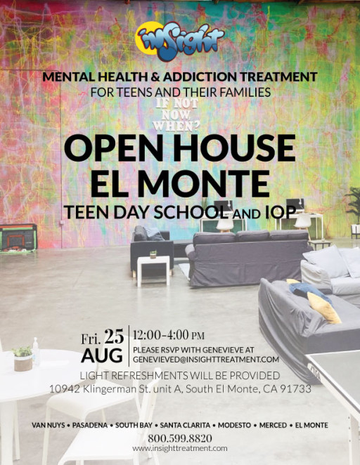 Insight Treatment El Monte Location to Host Open House on Aug. 25