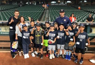 Hondo Medellin with his Hustle crew in training 