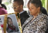 Freda Waiters at the her son Ariston's Memorial Ceremony