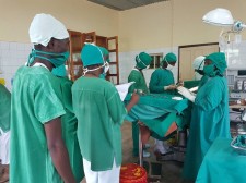 Surgical team in Tanzania