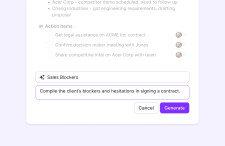 Custom Sections for Sales Calls