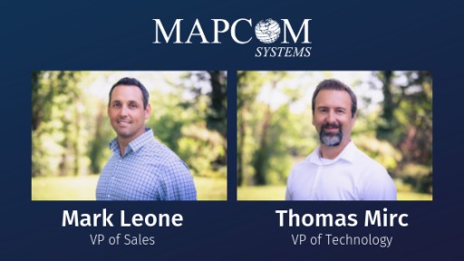 Mapcom Systems Welcomes VPs of Sales and Technology