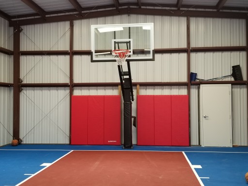 Twentynine Palms Father Uses Greatmats to Convert RV Garage Into Basketball Court for Teen Twins