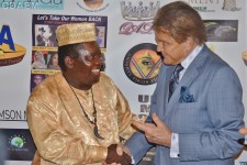 Nollywood Founder King Bassey with Honoree Mel Novak