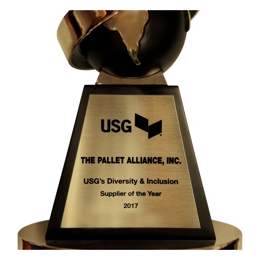 Pallet Alliance Wins USG "Diversity and Inclusion Supplier of the Year" for 2017.