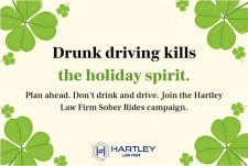 Hartley Law Firm Sober Rides Campaign