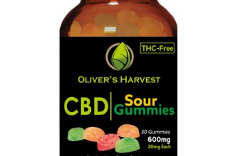 Oliver's Harvest CBD Infused 600mg Gummies- 20mg per Gummy, THC Free