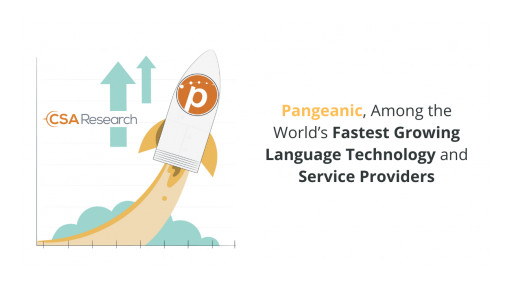 CSA Research Ranks Pangeanic 24th on Its List of Fastest-Growing Companies in the Industry