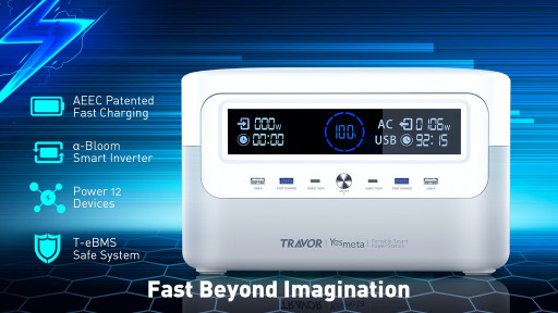 TRAVOR Announces Kickstarter Launch of the World's Fastest Charging Power Station