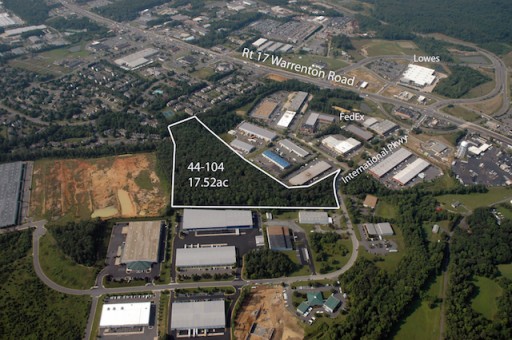 17.5 Acre Parcel in Stafford Industrial Park Near I-95 Set for Auction by Nicholls Auction Marketing Group