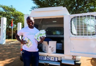  Officers filled up their vans with The Way to Happiness 