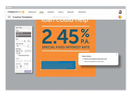 IntelligenceBank Adds Dynamic Creative Templates to Digital Asset Management & Marketing Operations Software
