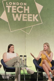 Dr. Maureen Dunne (right) at London Tech Week