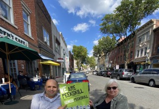 Josh Eisen and Cheryl Murray in Peekskill