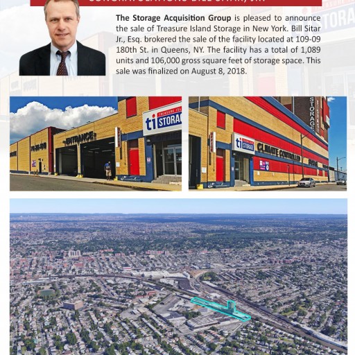 The Storage Acquisition Group Announces the Sale of Treasure Island Storage in Queens