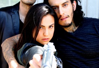 Actors Richard Cabral and Corina Calderon