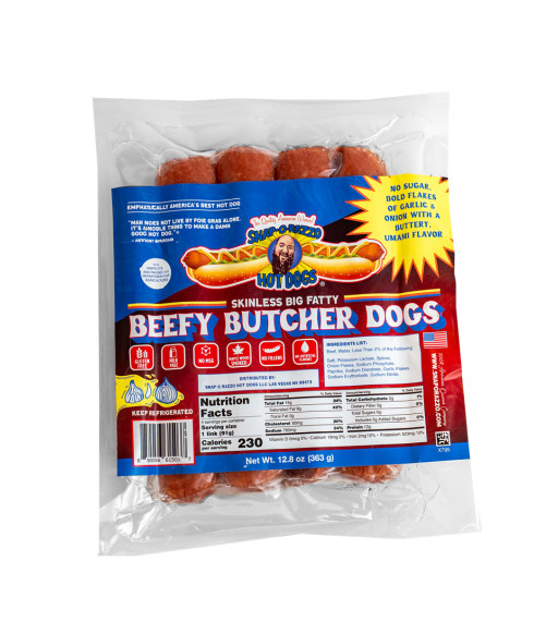 Snap-O-Razzo Hot Dogs Debuts New “Big Fatty” Beefy Butcher Dog on Retail Shelves in Over 10 States