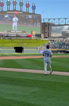 Daniel Neiditch taking the field for Chicago White Sox