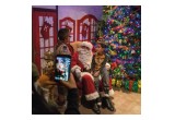 Santa listens to the children's wishes at the 24th annual Winter Wonderland in downtown Clearwater, Florida.