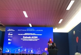 Zainab Azim delivers Inspirational Talk at International Space Conference