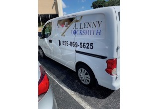 A Lenny Locksmith West Palm Beach Work Van