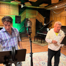 Frankie Avalon & Tommy Cono In The Studio