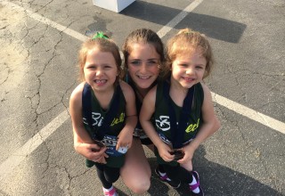 Age 4: Sage and Savannah in 2017 LA BIG 5k