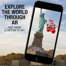 Explore the world through AR - Text, Draw and Capture to the Sky.