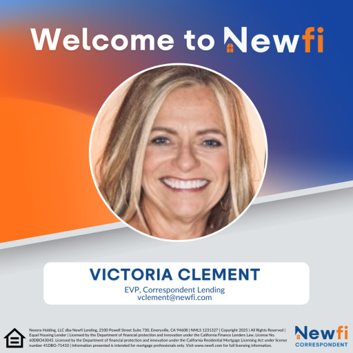 Victoria Clement Joins Newfi Correspondent as EVP, Correspondent Lending