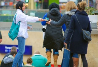 Volunteers from the Church of Scientology Budapest raise awareness of the danger of drugs and what people can do to help friends and families avoid the tragedy of drug abuse and addiction.