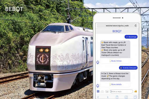 Bebot Comes to JR's Izu Craile Making the World's 1st AI Supported Resort Train