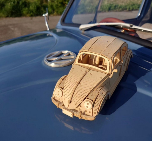 Azone Releases New Wooden Wa-gu-mi Volkswagen Type 1 Beetle Puzzle