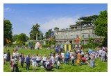 A jousting competition was the highlight of the afternoon at the Medieval Fayre May 28, 2017, at the UK Scientology headquarters at Saint Hill Manor in East Grinstead.