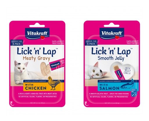 Vitakraft Cat Treats Expand Popular Lick 'n' Lap™ Snack Line With Two New Products