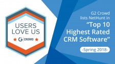 G2 Crowd NetHunt Highest rated CRM