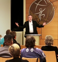 Dr. Steven Freng, Prevention & Treatment Manager at the Northwest High Intensity Drug Trafficking Area program (NW HIDTA) at a forum on the heroin epidemic at the Church of Scientology Seattle.