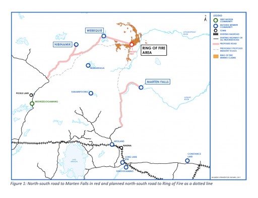 Marten Falls First Nation's North-South Road Goes to the Community and Eventually to Ring of Fire