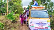 The Youth for Human Rights Chennai chapter fought poverty on Human Rights Day, bringing food to outlying areas in their human rights truck. 