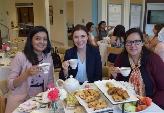  An Alice in Wonderland tea party for the volunteers who made this year's Easter egg hunt at Coachman Park an utter success. 