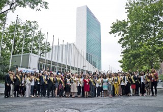 Youth representing their countries at the 15th annual Human Rights Summit