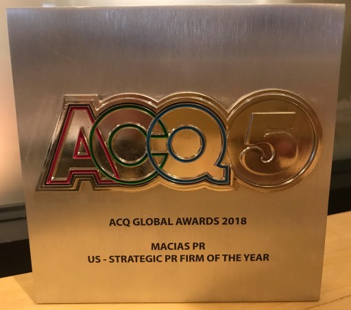 Tech and Healthcare PR Firm - MACIAS PR - Named 2018 Strategic PR Firm of the Year by Industry Peers