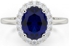 Blue Sapphire Engagement Ring