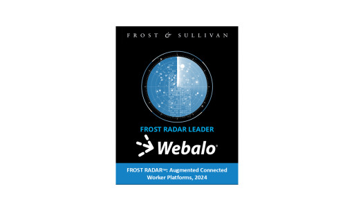 Webalo Recognized as a Leader in Frost & Sullivan’s Augmented Connected Worker Platforms Report