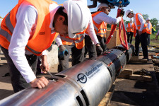 The Swissloop Tunneling team from ETH Zurich sponsored by Gebrüder Weiss