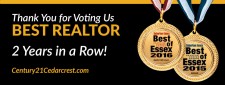 Century 21 Cedarcrest Realty, Inc. Best of Essex 2016