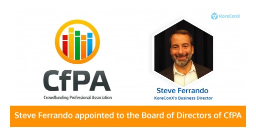 Director of Business at KoreConX Appointed for the Board of Directors at CfPA