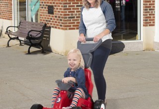 Fold & Go Rally Racer with mom and child