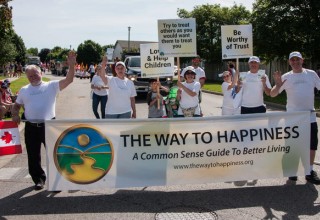 Volunteers from the Church of Scientology Cambridge