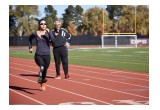 Lacey J. Henderson training with coach