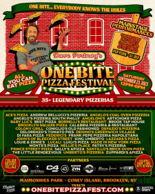 One Bite Pizza Festival Flyer